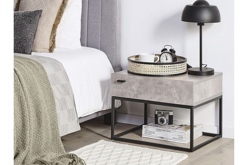 Sohvapöytä Surlingham 55 cm - Harmaa - Huonekalut - Pöytä & ruokailuryhmä - Apupöytä & sivupöytä - Yöpöytä