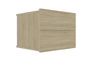 Yöpöytä sonoma tammi 40x30x30 cm lastulevy - Beige - Huonekalut - Pöytä & ruokailuryhmä - Apupöytä & sivupöytä - Yöpöytä