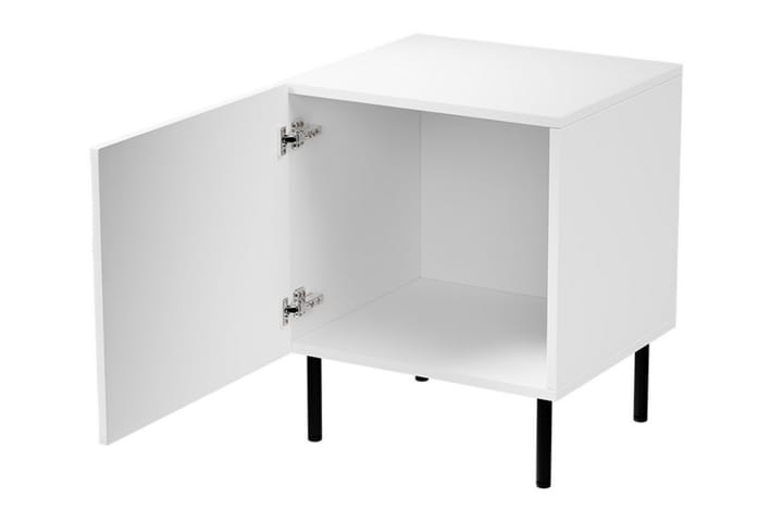 Yöpöytä Strontian 44 cm - Valkoinen - Yöpöytä