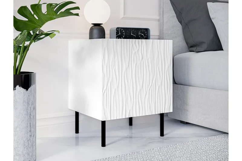 Strontian Sängbord 44 cm Scandinavian Choice White - Huonekalut - Pöytä & ruokailuryhmä - Apupöytä & sivupöytä - Yöpöytä