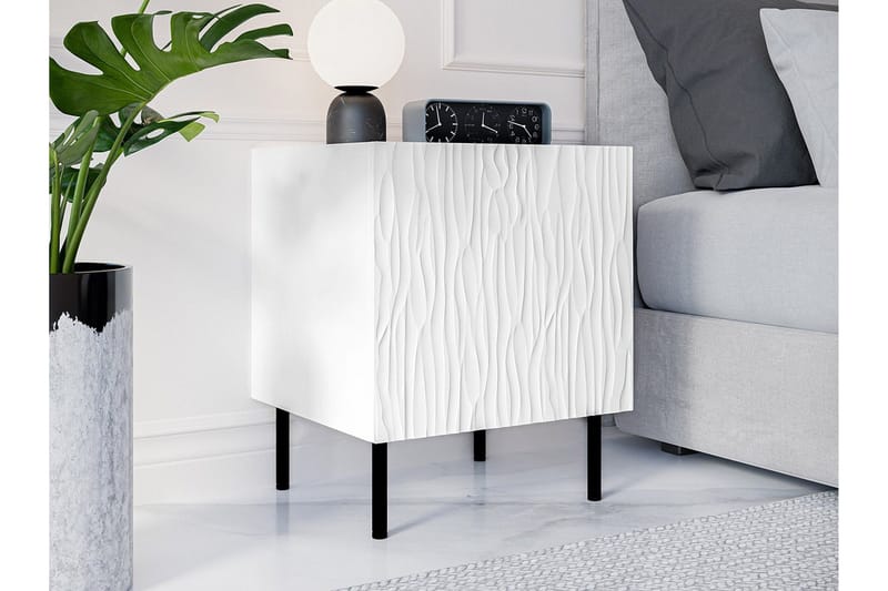 Strontian Sängbord 44 cm Scandinavian Choice White - Huonekalut - Pöytä & ruokailuryhmä - Apupöytä & sivupöytä - Yöpöytä