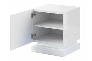 Strontian Sängbord 46 cm Scandinavian Choice White - Huonekalut - Pöytä & ruokailuryhmä - Apupöytä & sivupöytä - Yöpöytä