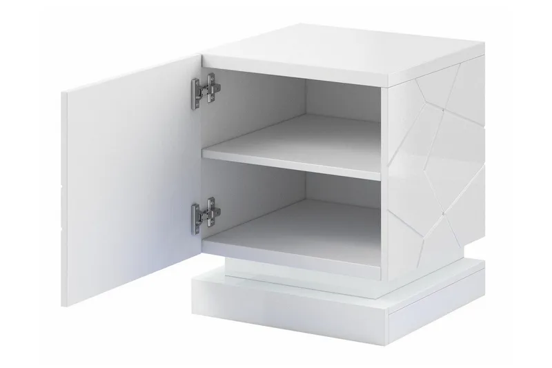 Strontian Sängbord 46 cm Scandinavian Choice White - Huonekalut - Pöytä & ruokailuryhmä - Apupöytä & sivupöytä - Yöpöytä