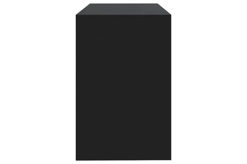 Työpöytä musta 101x50x76,5 cm lastulevy - Musta - Huonekalut - Pöytä & ruokailuryhmä - Apupöytä & sivupöytä - Yöpöytä