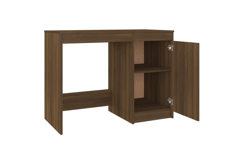 Työpöytä ruskea tammi 100x50x76 cm tekninen puu - Ruskea - Huonekalut - Pöytä & ruokailuryhmä - Apupöytä & sivupöytä - Yöpöytä
