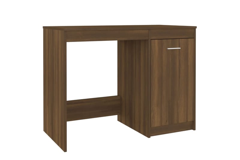 Työpöytä ruskea tammi 100x50x76 cm tekninen puu - Ruskea - Huonekalut - Pöytä & ruokailuryhmä - Apupöytä & sivupöytä - Yöpöytä