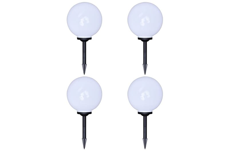 Ulkolamput polulle 4 kpl LED 30 cm maapiikillä - Valkoinen - Huonekalut - Pöytä & ruokailuryhmä - Apupöytä & sivupöytä - Yöpöytä