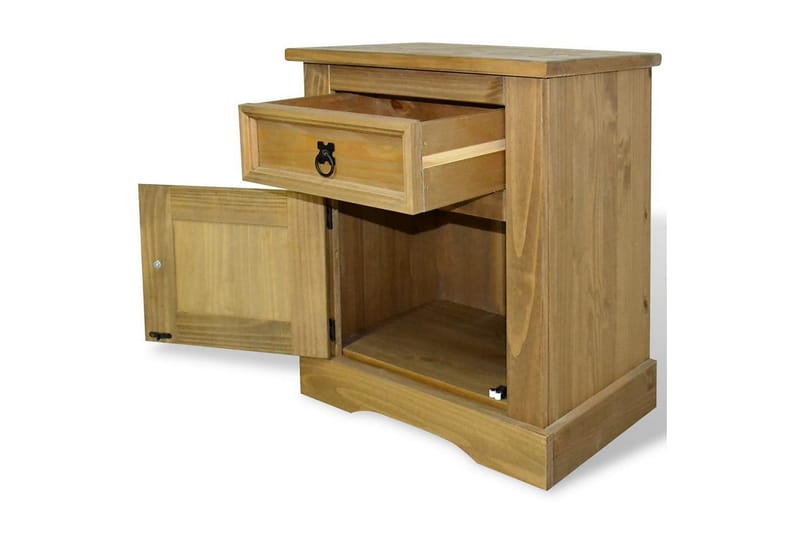 Vaatekaappi Meksikon mänty Corona Range 53x39x67 cm - Ruskea - Huonekalut - Pöytä & ruokailuryhmä - Apupöytä & sivupöytä - Yöpöytä