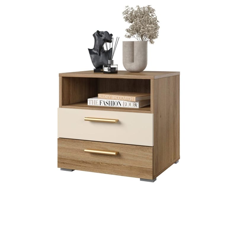 Yöpöytä Vertina 2 laatikolla - Huonekalut - Pöytä & ruokailuryhmä - Apupöytä & sivupöytä - Yöpöytä