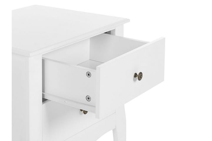Yöpöytä vit 2 laatikkoa LANE - Valkoinen - Yöpöytä
