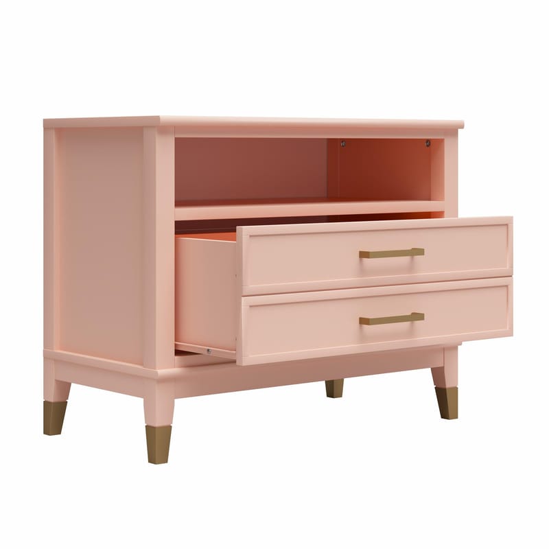 Yöpöytä Westerleigh Haaleanvihreä - Haaleanpunainen - Huonekalut - Pöytä & ruokailuryhmä - Apupöytä & sivupöytä - Yöpöytä