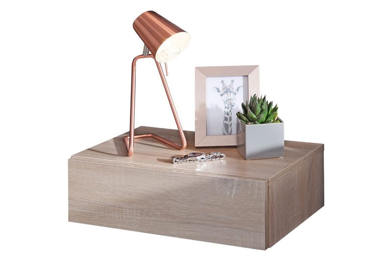 Yöpöytä Wohnling laatikkolla seinäasennukseen, leijuva vaikutelma Sonoma, Sonoma