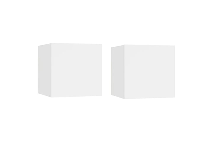 Yöpöydät 2 kpl 30,5x30x30 cm - Valkoinen - Yöpöytä