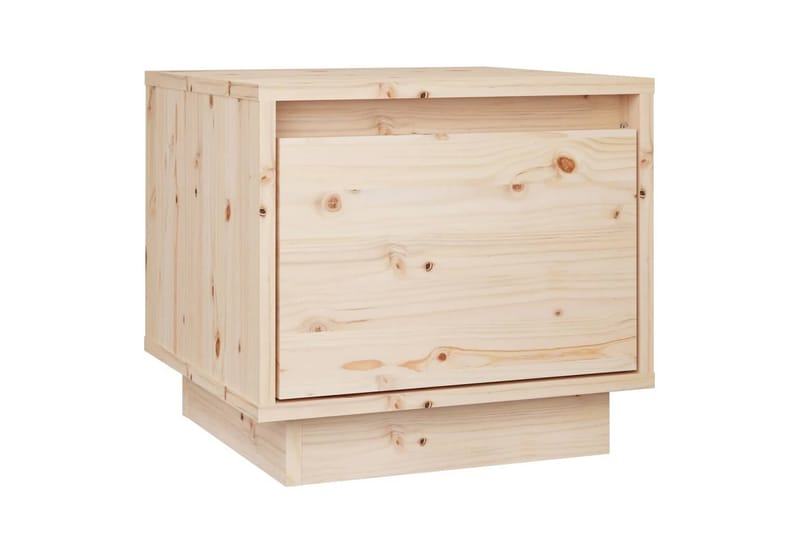 Yöpöydät 2 kpl 35x34x32 cm täysi mänty - Ruskea - Huonekalut - Pöytä & ruokailuryhmä - Apupöytä & sivupöytä - Yöpöytä