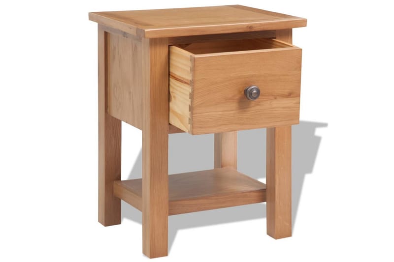 Yöpöydät 2 kpl 36x30x47 cm täysi tammi - Huonekalut - Pöytä & ruokailuryhmä - Apupöytä & sivupöytä - Yöpöytä