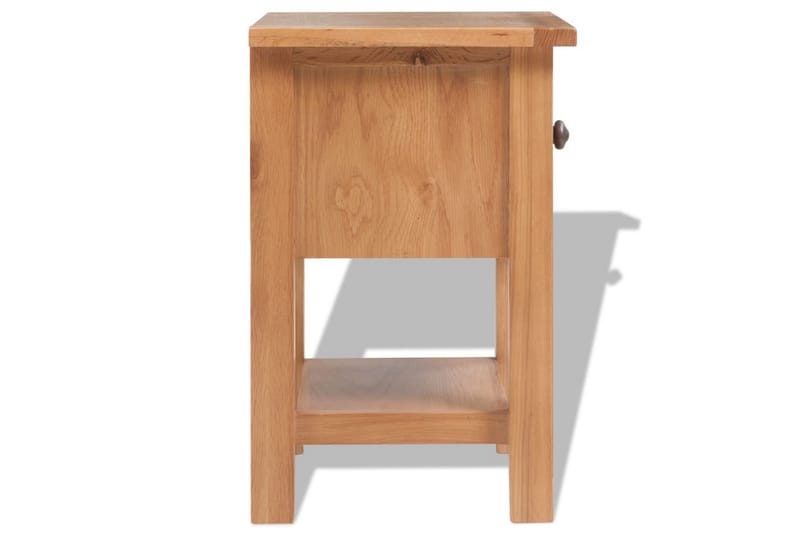 Yöpöydät 2 kpl 36x30x47 cm täysi tammi - Huonekalut - Pöytä & ruokailuryhmä - Apupöytä & sivupöytä - Yöpöytä