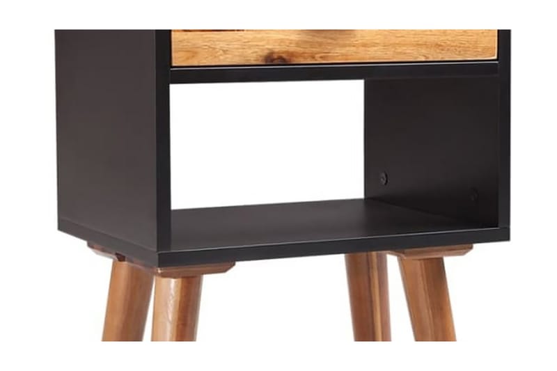 Yöpöydät 2 kpl 40x30x58 cm taysi akaasiapuu - Musta - Huonekalut - Pöytä & ruokailuryhmä - Apupöytä & sivupöytä - Yöpöytä
