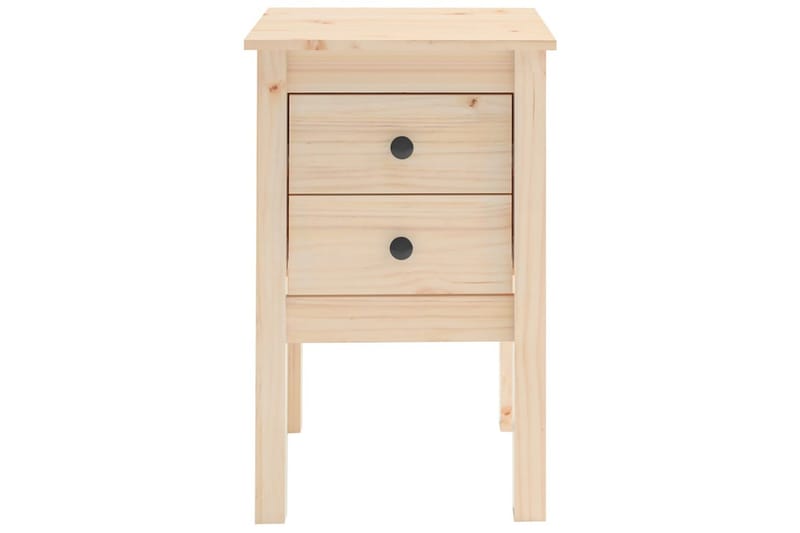 Yöpöydät 2 kpl 40x35x61,5 cm täysi mänty - Ruskea - Huonekalut - Pöytä & ruokailuryhmä - Apupöytä & sivupöytä - Yöpöytä