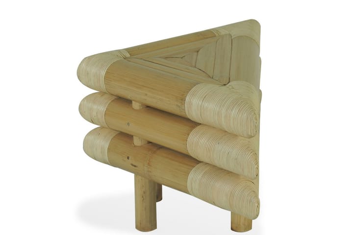 Yöpöydät 2 kpl 60x60x40 cm bambu luonnollinen - Ruskea - Yöpöytä