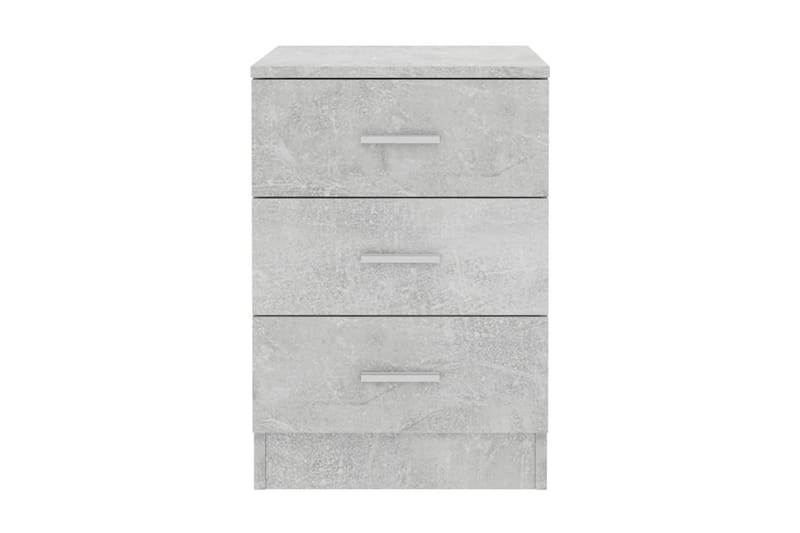 Yöpöydät 2 kpl betoninharmaa 38x35x56 cm lastulevy - Harmaa - Huonekalut - Pöytä & ruokailuryhmä - Apupöytä & sivupöytä - Yöpöytä