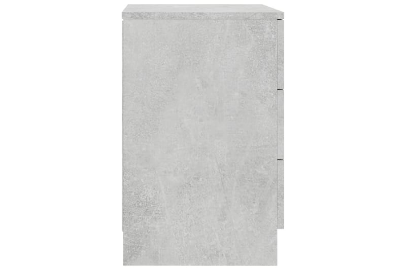 Yöpöydät 2 kpl betoninharmaa 38x35x56 cm lastulevy - Harmaa - Huonekalut - Pöytä & ruokailuryhmä - Apupöytä & sivupöytä - Yöpöytä