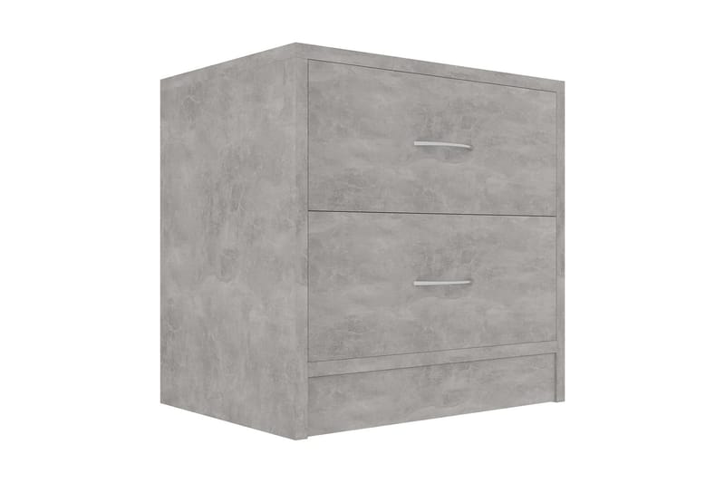 Yöpöydät 2 kpl betoninharmaa 40x30x40 cm lastulevy - Harmaa - Huonekalut - Pöytä & ruokailuryhmä - Apupöytä & sivupöytä - Yöpöytä