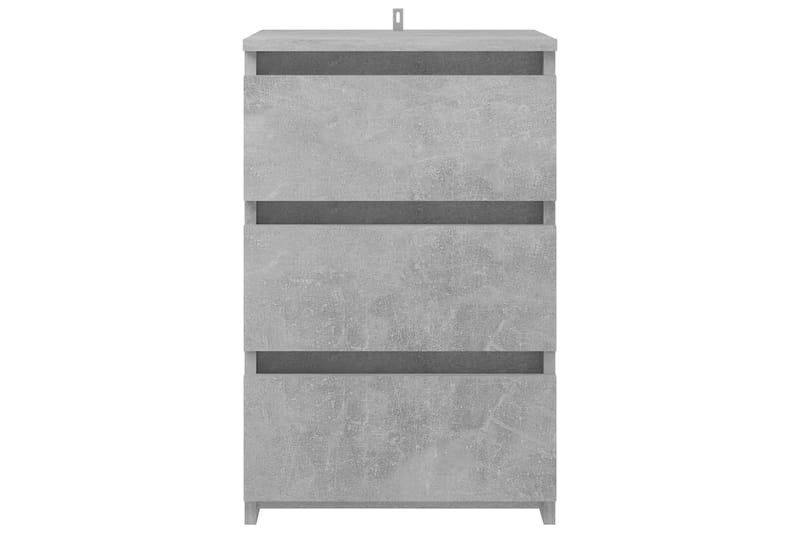 Yöpöydät 2 kpl betoninharmaa 40x35x62,5 cm lastulevy - Huonekalut - Pöytä & ruokailuryhmä - Apupöytä & sivupöytä - Yöpöytä