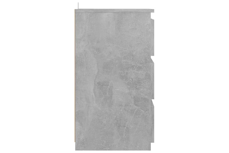Yöpöydät 2 kpl betoninharmaa 40x35x62,5 cm lastulevy - Huonekalut - Pöytä & ruokailuryhmä - Apupöytä & sivupöytä - Yöpöytä