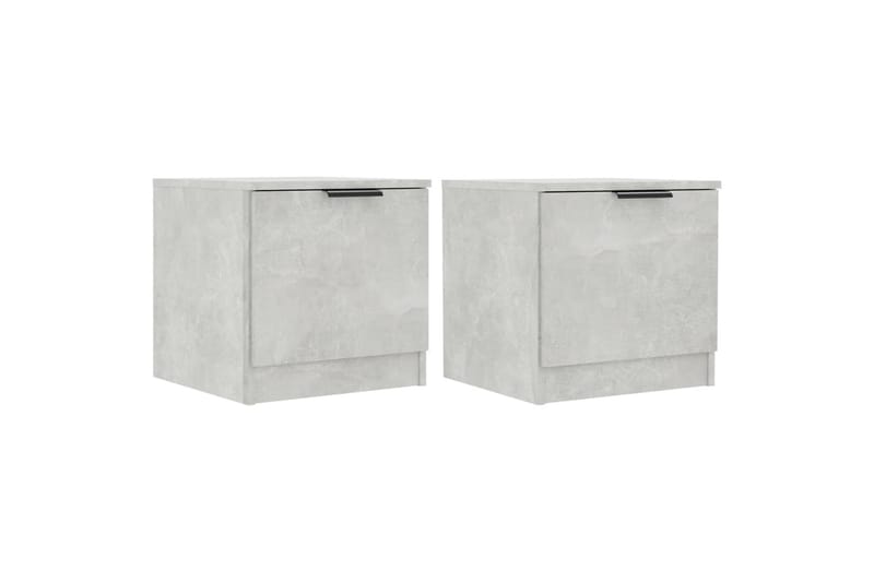 Yöpöydät 2 kpl betoninharmaa 40x39x40 cm - Harmaa - Huonekalut - Pöytä & ruokailuryhmä - Apupöytä & sivupöytä - Yöpöytä