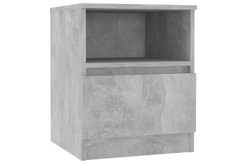 Yöpöydät 2 kpl betoninharmaa 40x40x50 cm lastulevy - Huonekalut - Pöytä & ruokailuryhmä - Apupöytä & sivupöytä - Yöpöytä