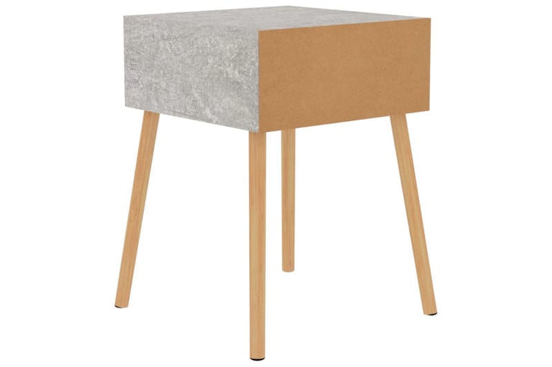 Yöpöydät 2 kpl betoninharmaa 40x40x56 cm lastulevy - Harmaa - Huonekalut - Pöytä & ruokailuryhmä - Apupöytä & sivupöytä - Yöpöytä