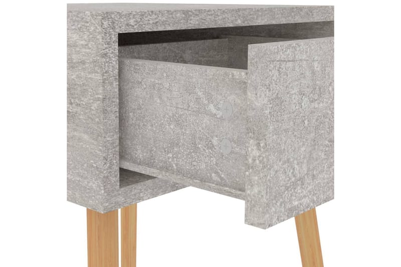 Yöpöydät 2 kpl betoninharmaa 40x40x56 cm lastulevy - Harmaa - Huonekalut - Pöytä & ruokailuryhmä - Apupöytä & sivupöytä - Yöpöytä