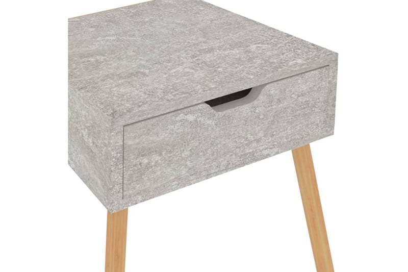 Yöpöydät 2 kpl betoninharmaa 40x40x56 cm lastulevy - Harmaa - Huonekalut - Pöytä & ruokailuryhmä - Apupöytä & sivupöytä - Yöpöytä