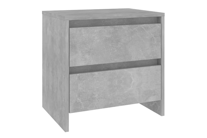 Yöpöydät 2 kpl betoninharmaa 45x34,5x44,5 cm lastulevy - Harmaa - Huonekalut - Pöytä & ruokailuryhmä - Apupöytä & sivupöytä - Yöpöytä