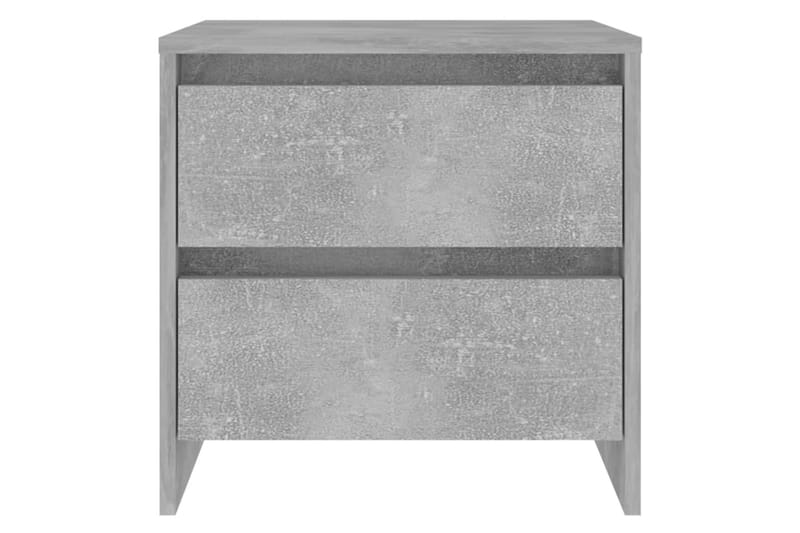 Yöpöydät 2 kpl betoninharmaa 45x34,5x44,5 cm lastulevy - Harmaa - Huonekalut - Pöytä & ruokailuryhmä - Apupöytä & sivupöytä - Yöpöytä