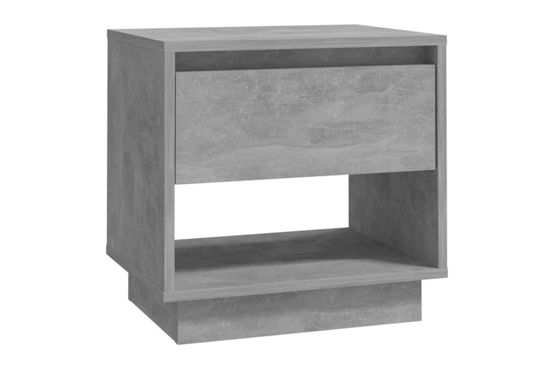 Yöpöydät 2 kpl betoninharmaa 45x34x44 cm lastulevy - Harmaa - Huonekalut - Pöytä & ruokailuryhmä - Apupöytä & sivupöytä - Yöpöytä