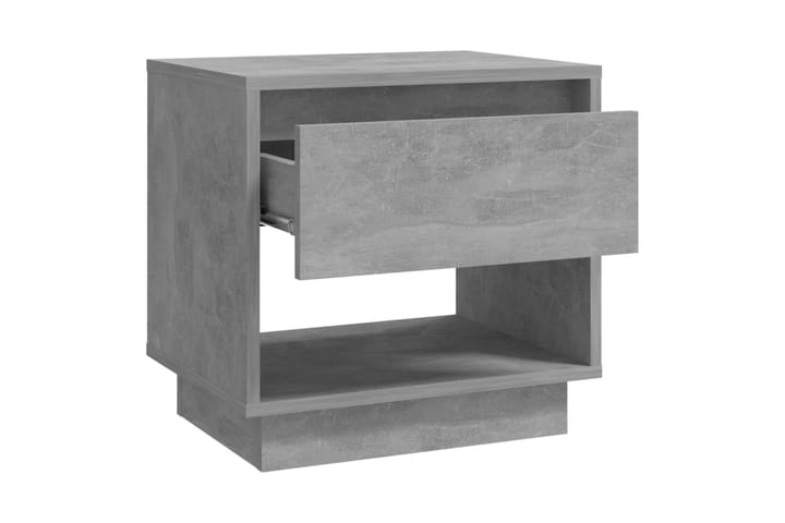 Yöpöydät 2 kpl betoninharmaa 45x34x44 cm lastulevy - Harmaa - Yöpöytä