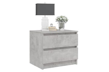 Yöpöydät 2 kpl betoninharmaa 50x39x43,5 cm lastulevy - Huonekalut - Pöytä & ruokailuryhmä - Apupöytä & sivupöytä - Yöpöytä