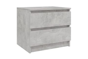 Yöpöydät 2 kpl betoninharmaa 50x39x43,5 cm lastulevy - Huonekalut - Pöytä & ruokailuryhmä - Apupöytä & sivupöytä - Yöpöytä