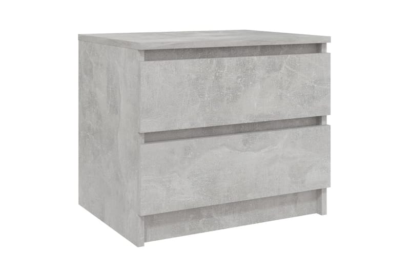 Yöpöydät 2 kpl betoninharmaa 50x39x43,5 cm lastulevy - Huonekalut - Pöytä & ruokailuryhmä - Apupöytä & sivupöytä - Yöpöytä