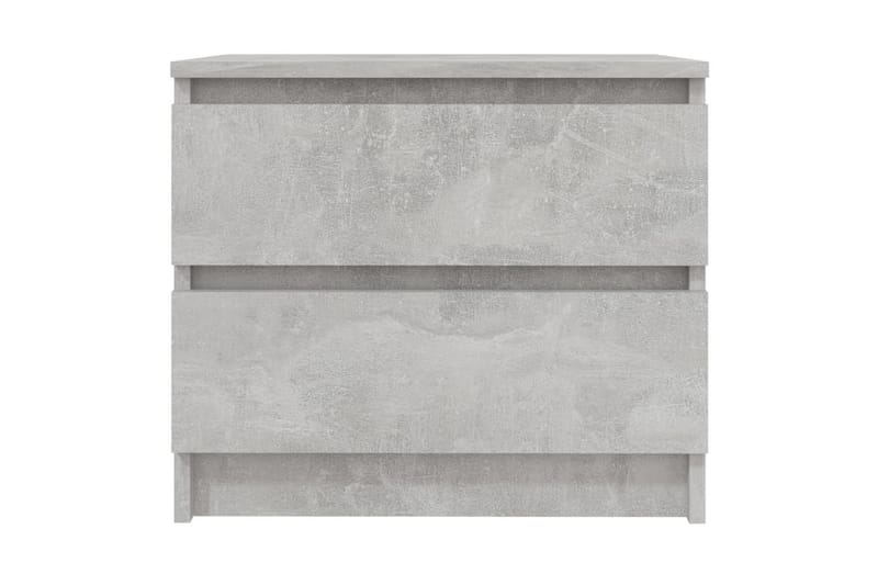 Yöpöydät 2 kpl betoninharmaa 50x39x43,5 cm lastulevy - Huonekalut - Pöytä & ruokailuryhmä - Apupöytä & sivupöytä - Yöpöytä