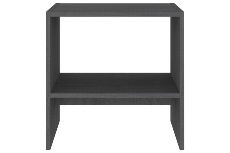 Yöpöydät 2 kpl harmaa 40x30,5x40 cm täysi mänty - Huonekalut - Pöytä & ruokailuryhmä - Apupöytä & sivupöytä - Yöpöytä
