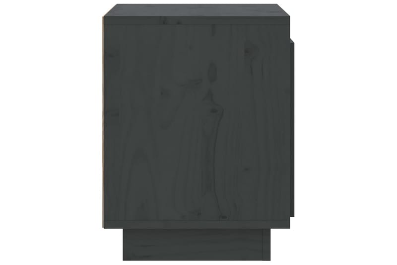 Yöpöydät 2 kpl harmaa 40x30x40 cm täysi mänty - Harmaa - Huonekalut - Pöytä & ruokailuryhmä - Apupöytä & sivupöytä - Yöpöytä