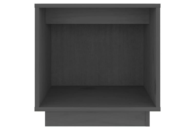 Yöpöydät 2 kpl harmaa 40x30x40 cm täysi mänty - Harmaa - Huonekalut - Pöytä & ruokailuryhmä - Apupöytä & sivupöytä - Yöpöytä