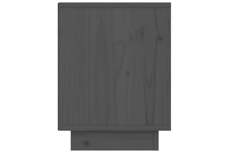 Yöpöydät 2 kpl harmaa 40x30x40 cm täysi mänty - Harmaa - Huonekalut - Pöytä & ruokailuryhmä - Apupöytä & sivupöytä - Yöpöytä