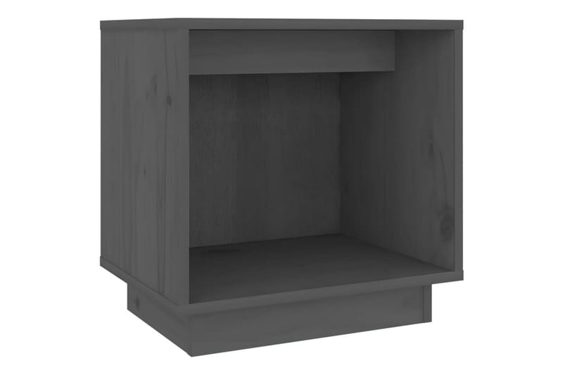 Yöpöydät 2 kpl harmaa 40x30x40 cm täysi mänty - Harmaa - Huonekalut - Pöytä & ruokailuryhmä - Apupöytä & sivupöytä - Yöpöytä