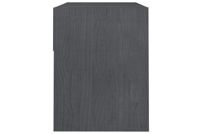 Yöpöydät 2 kpl harmaa 40x31x40 cm täysi mänty - Harmaa - Huonekalut - Pöytä & ruokailuryhmä - Apupöytä & sivupöytä - Yöpöytä