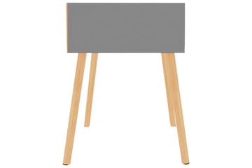 Yöpöydät 2 kpl harmaa 40x40x56 cm lastulevy - Harmaa - Huonekalut - Pöytä & ruokailuryhmä - Apupöytä & sivupöytä - Yöpöytä