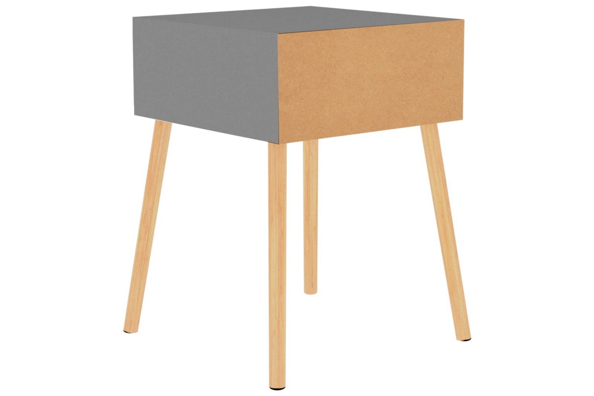 Yöpöydät 2 kpl harmaa 40x40x56 cm lastulevy - Harmaa - Huonekalut - Pöytä & ruokailuryhmä - Apupöytä & sivupöytä - Yöpöytä