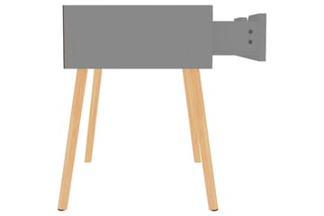 Yöpöydät 2 kpl harmaa 40x40x56 cm lastulevy - Harmaa - Huonekalut - Pöytä & ruokailuryhmä - Apupöytä & sivupöytä - Yöpöytä